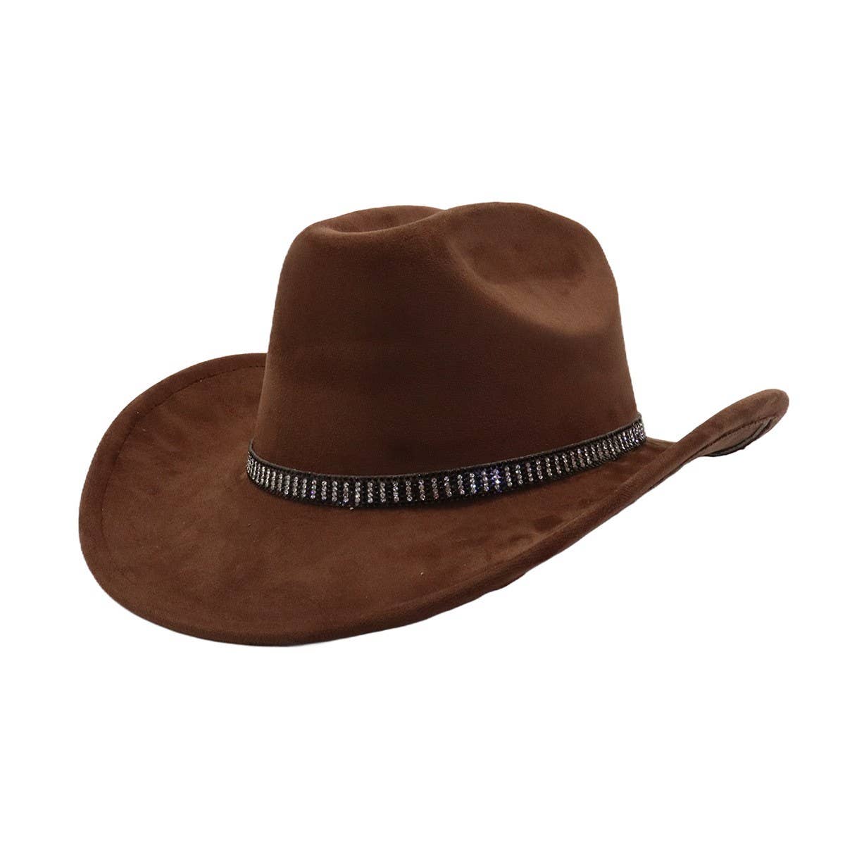 Western Ethnic Suede Cowboy Fedora for Men Women_CWAH04418