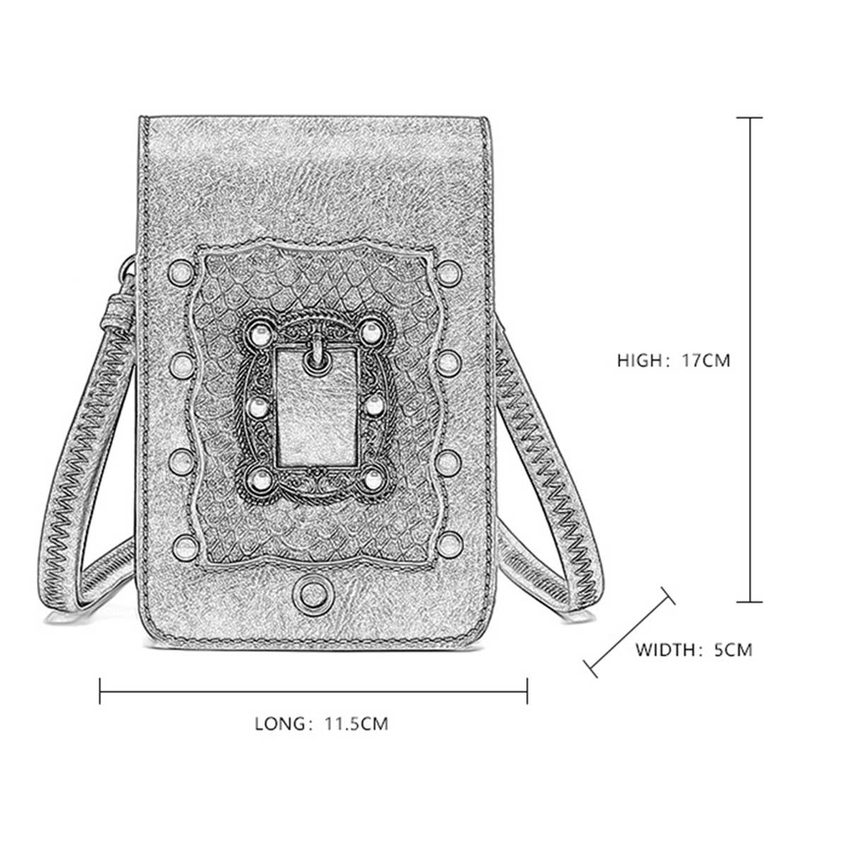 RETRO ROCK GOTHIC STEAMPUNK SHOULDER BAG PURSE_CWAB0634