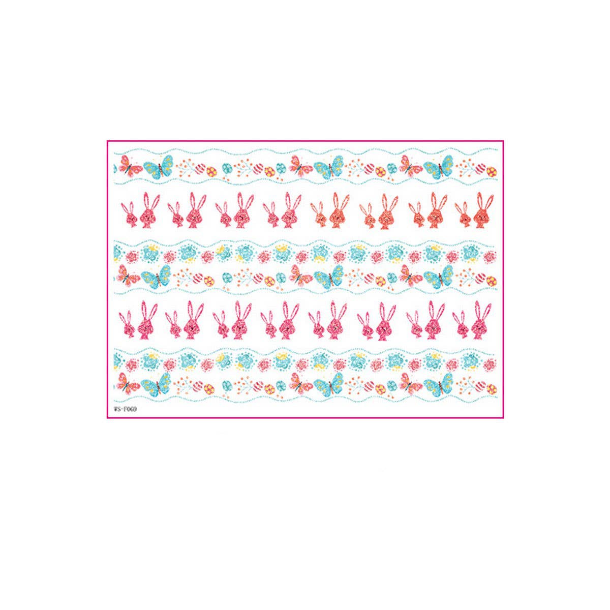 Easter Glitter Water Transfer Stickers for Candles