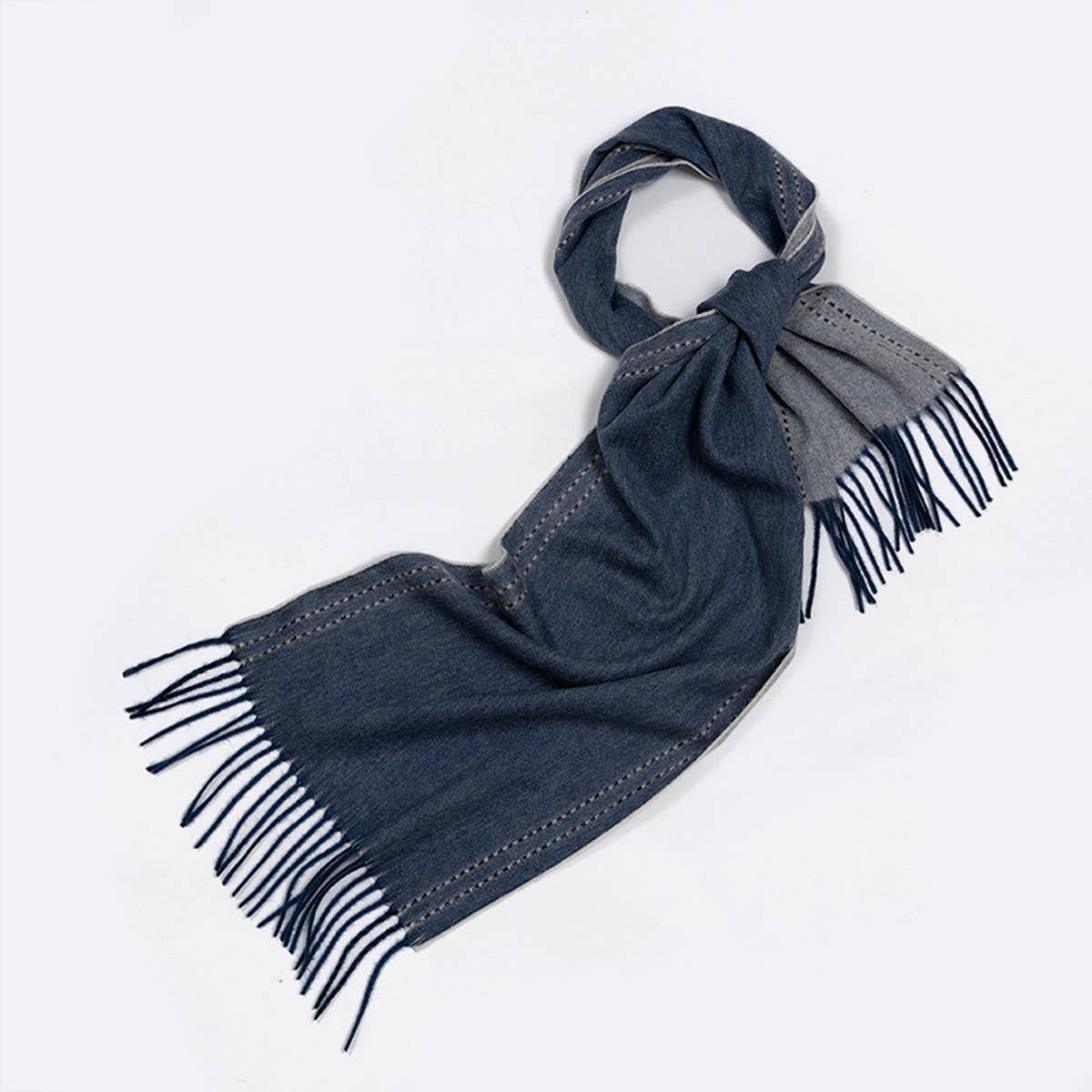 100% Wool Double-Sided Scarf - Warm Unisex Shawl_CWASC2306