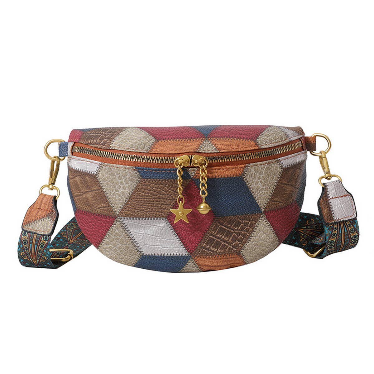 RETRO STITCHING CHEST BAG CROSSBODY BAG_CWAB2075