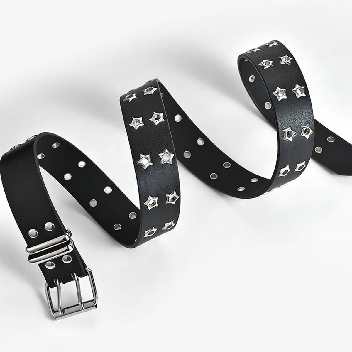 CWABE0873_FASHION STAR EYELET HOLLOW PUNK BELT