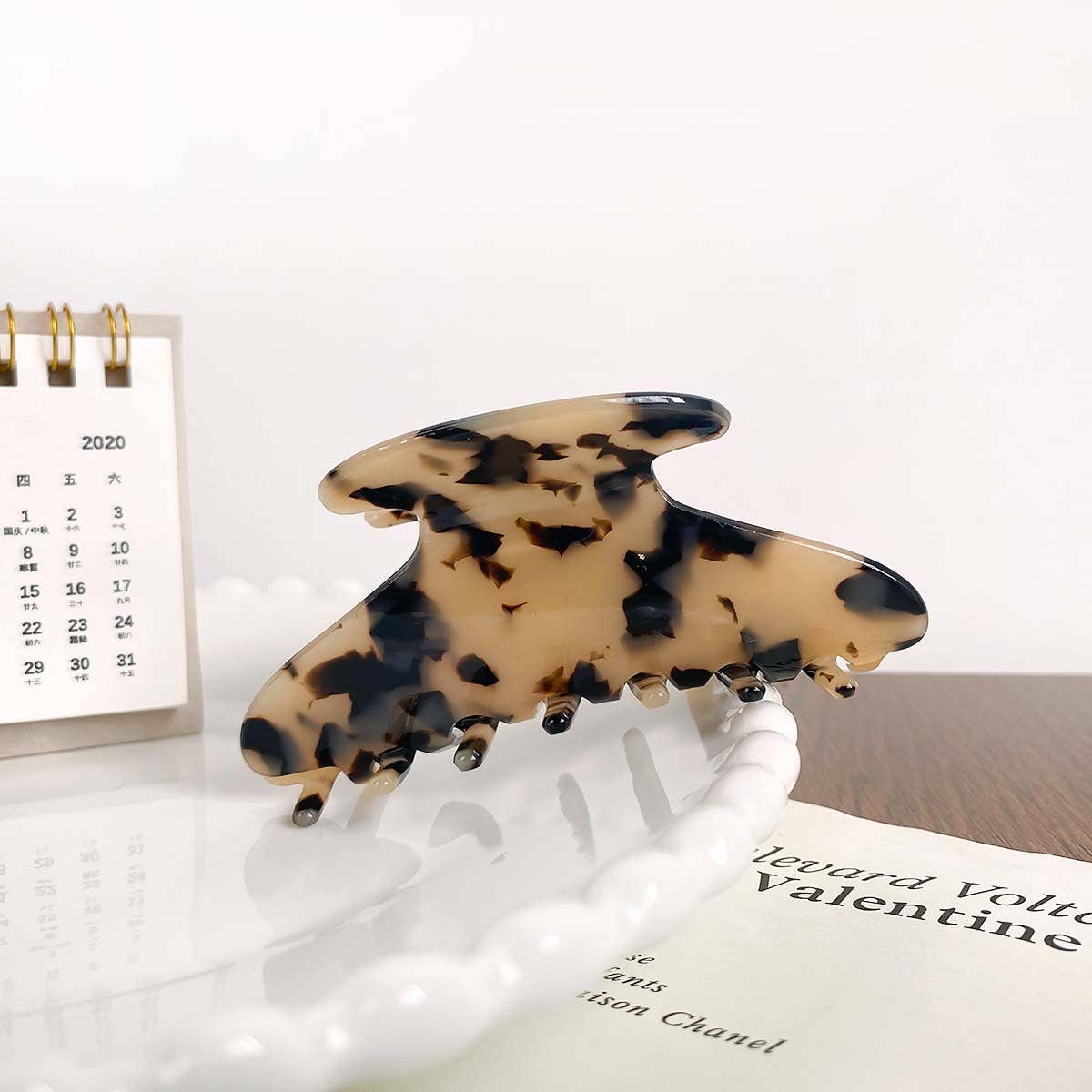 Colored dopamine acetate plate gripper hair clips