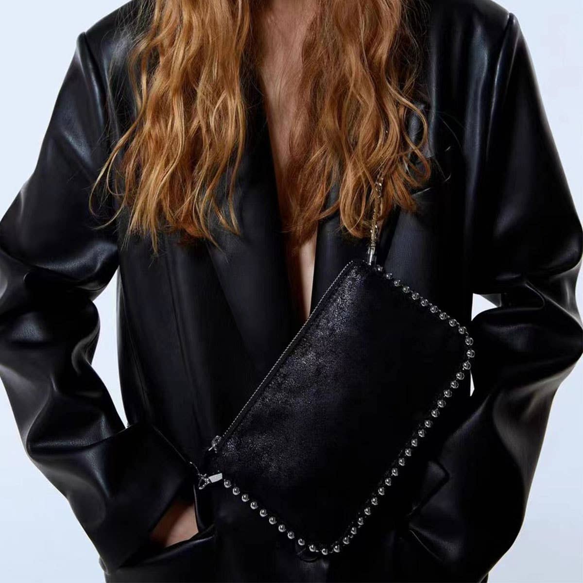 NEW STYLE CHAIN FASHION RIVET SHOULDER BAG_CWAB3425