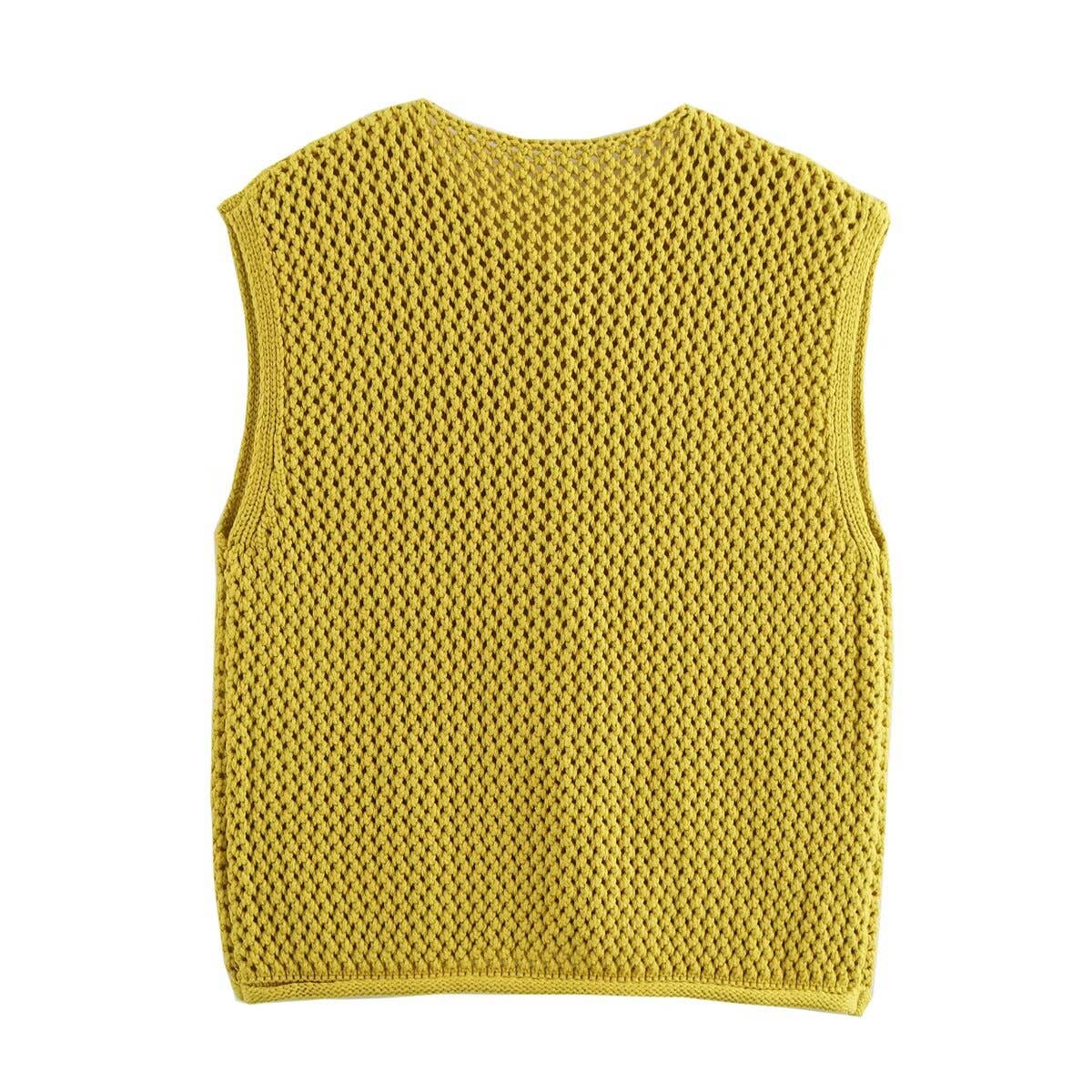 STREET CASUAL COARSE NEEDLE KNIT TOP