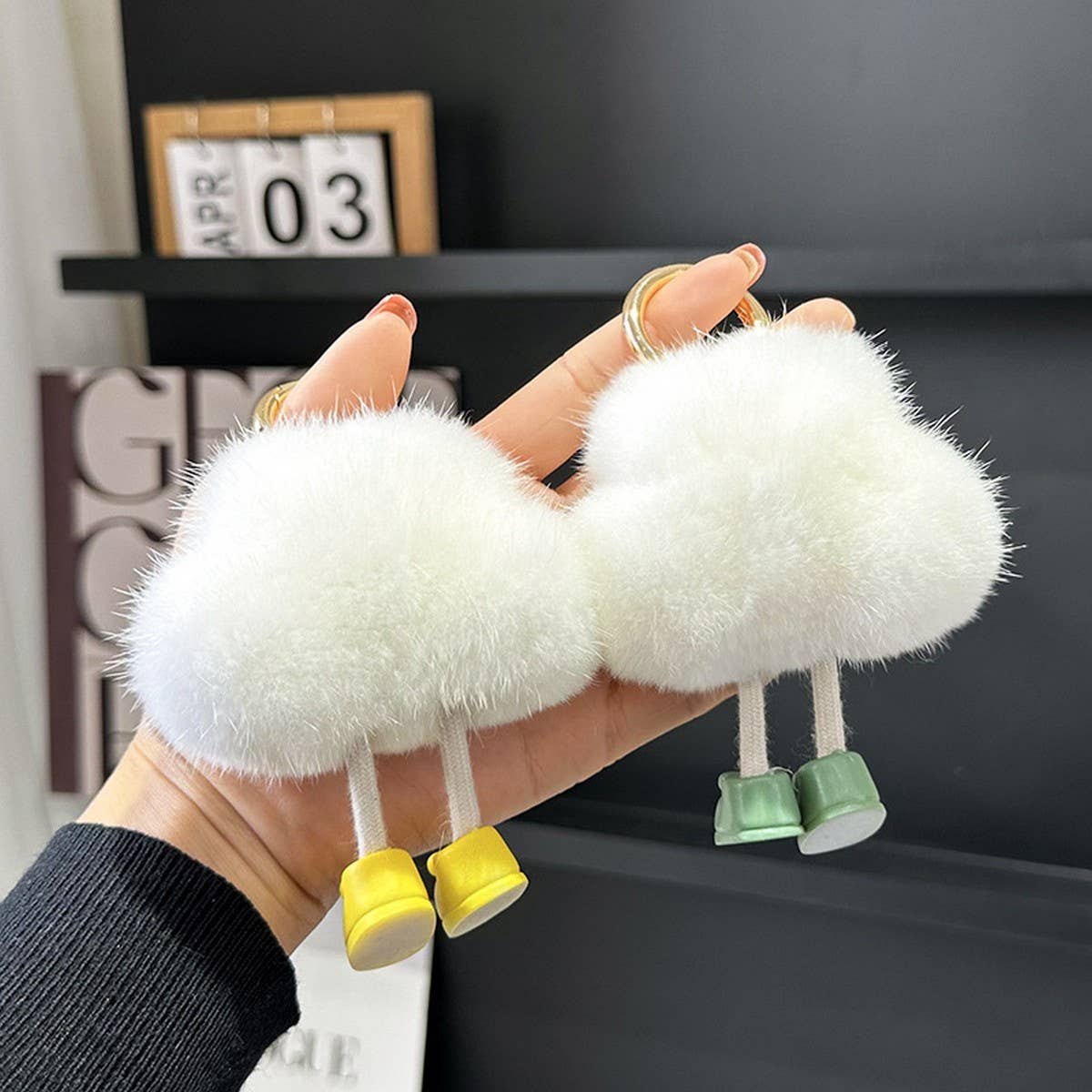 CUTE LITTLE CLOUD CAR KEYCHAIN PENDANT ACCESSORIES