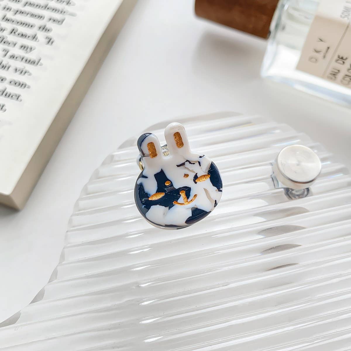 Mini Bunny Hair Claw - Cute Acetate Bangs Clip_CWAHA0731