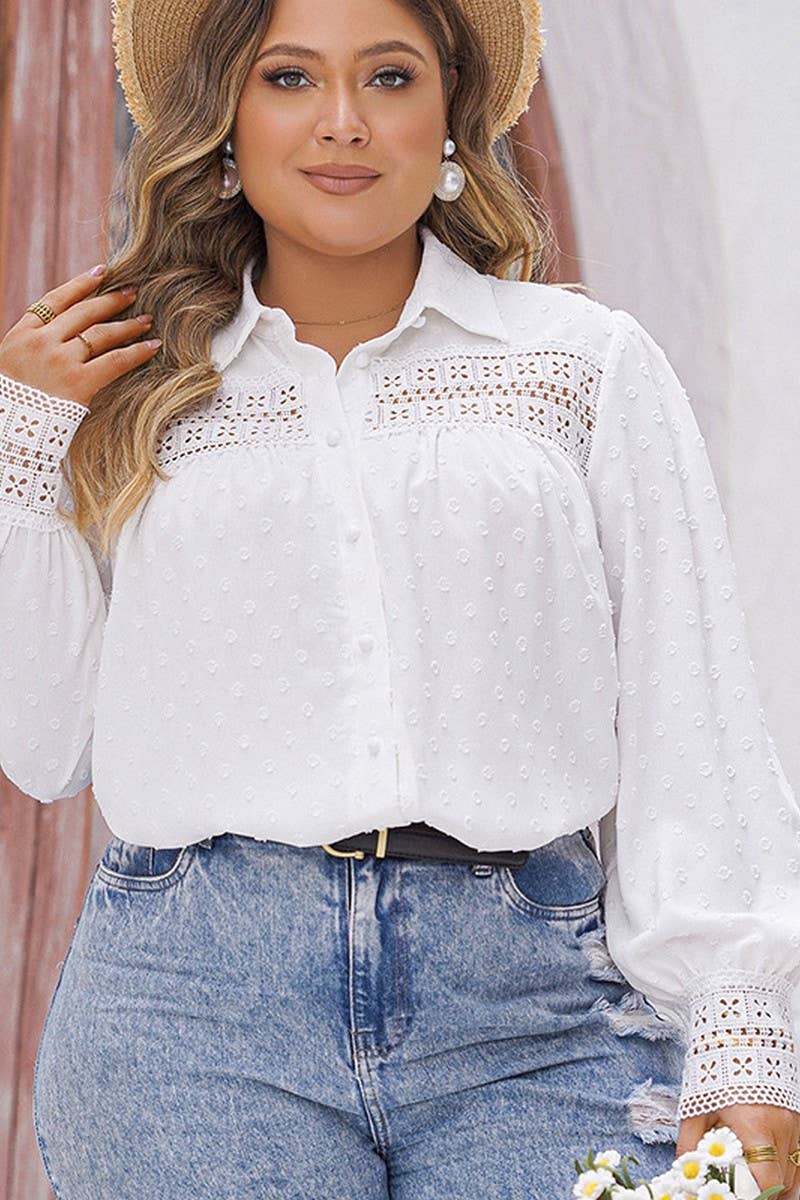 WOMEN'S YARN NET LONG SLEEVE HOLLOW STYLE TOP_CWTBLL0725