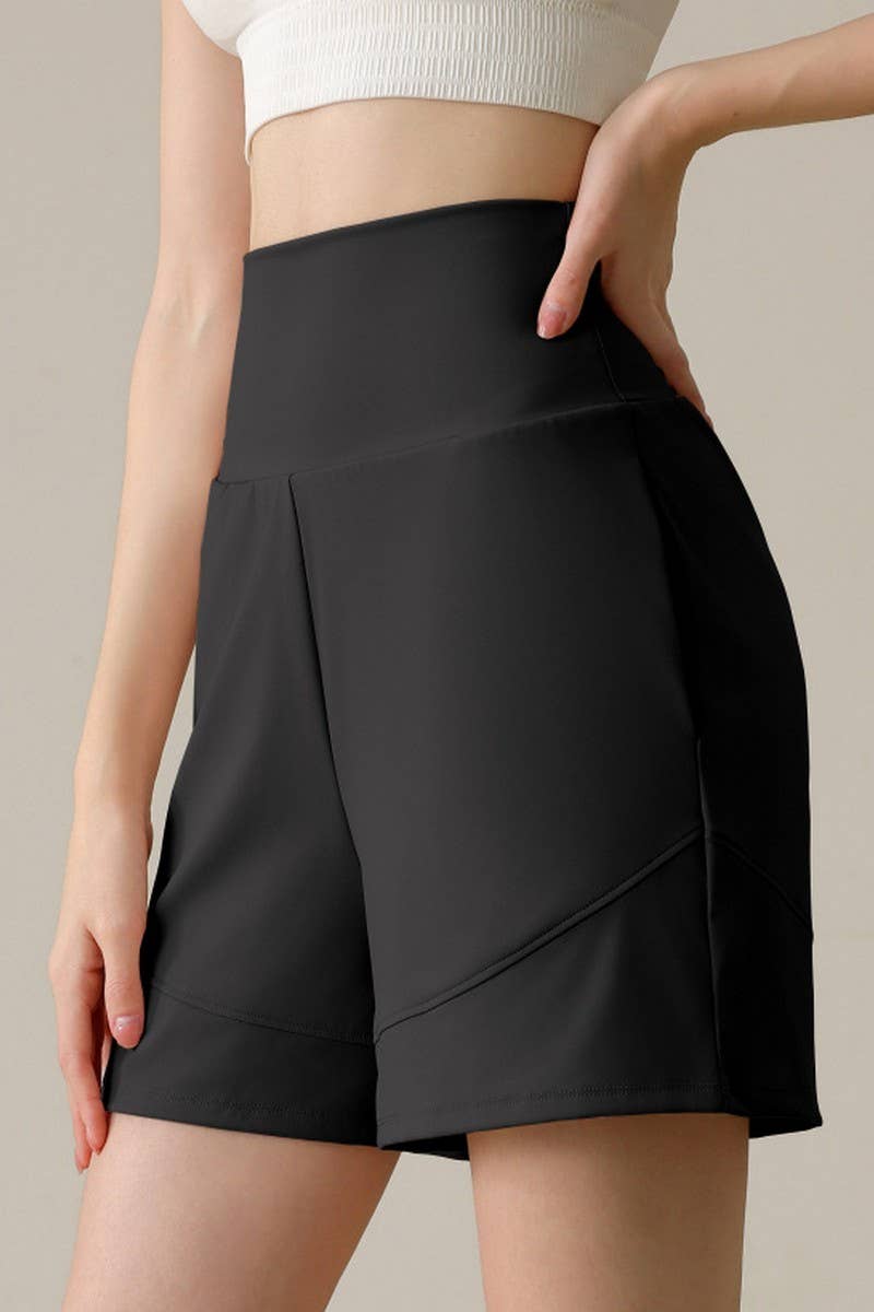 CWBSP0223_HIGH WAISTED YOGA CASUAL SPORTS SHORTS