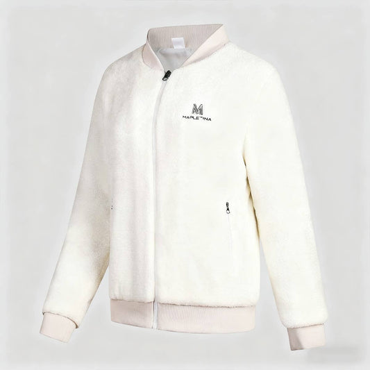 Stand-up collar embroidered baseball jacket