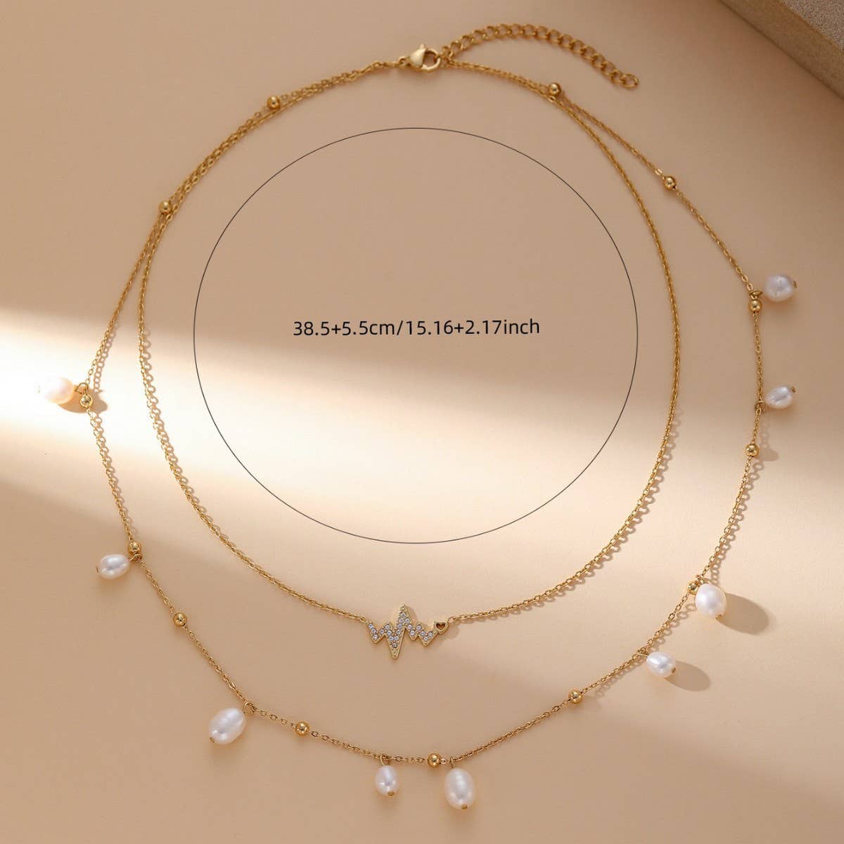 FRESHWATER PEARL NECKLACE 18K GOLD PLATED NECKLACE