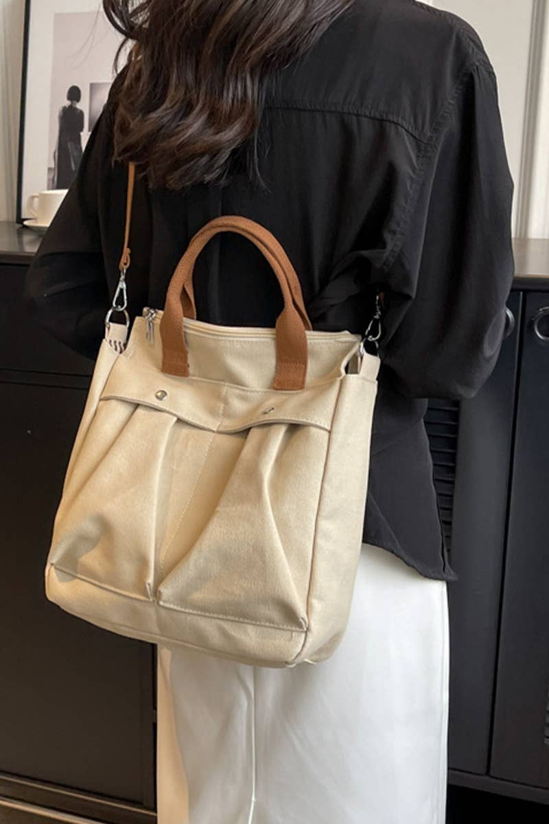 WRINKLED POCKET LARGE CANVAS MESSENGER BAG_CUAB0100