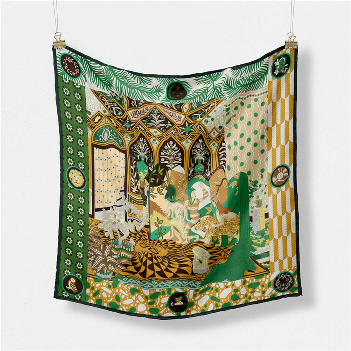 Printed Satin Head Wrap Scarf for Warmth & Style_CWASC0662