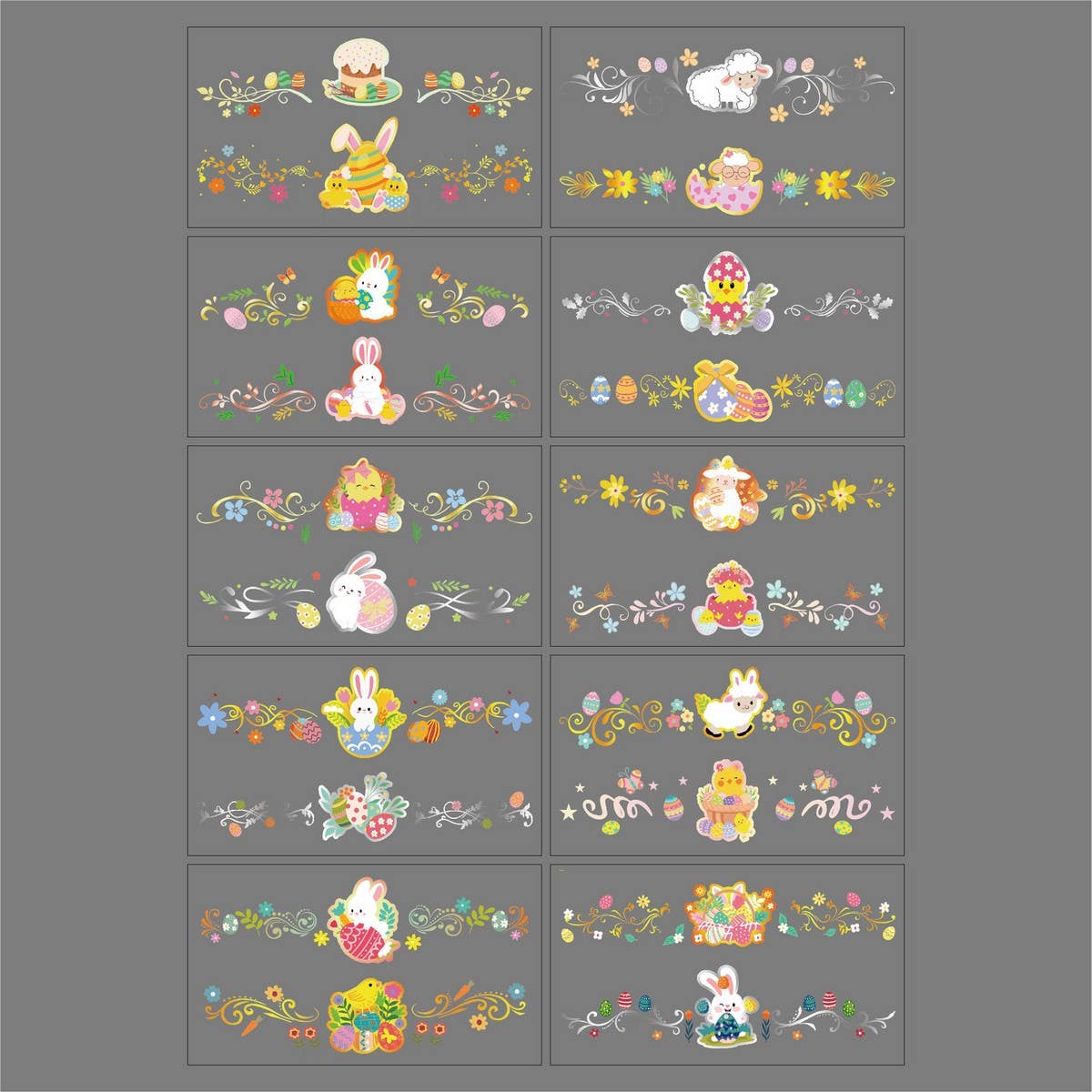 Easter Tattoos for Kids ? Bunny & Egg Stickers