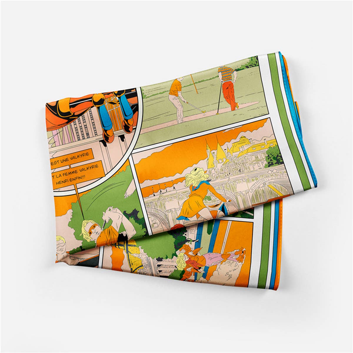 UV Protection Scarf - Lightweight Satin Square