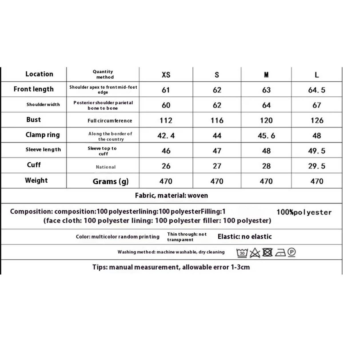 STAND COLLAR FLORAL PRINT LOOSE QUILTED JACKET_CWOJA1560