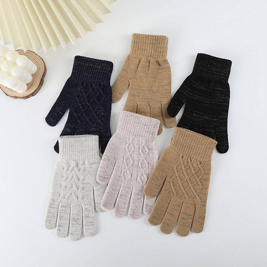 WINTER OUTDOOR KNITTED TOUCH SCREEN ADULT GLOVES_CWAG0404