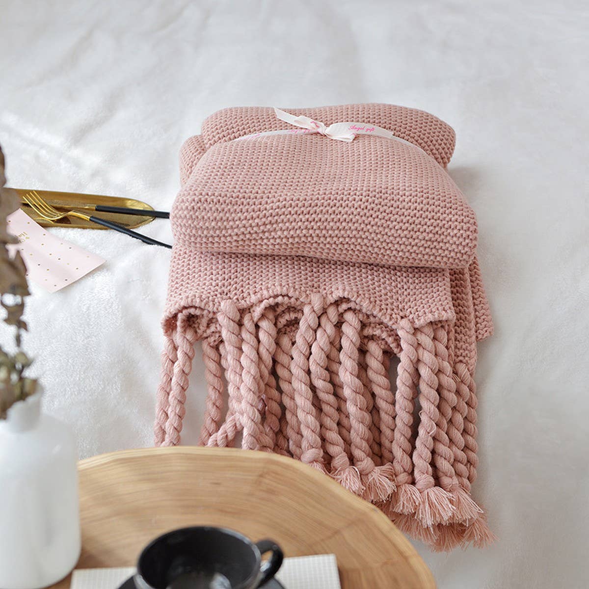 NEW SOFA COMFORTABLE KNITTED THROW BLANKET