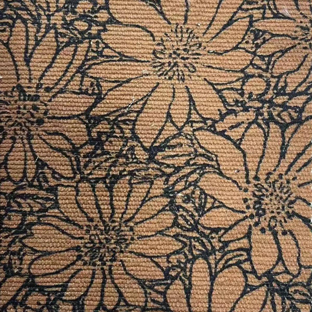 Leopard print corduroy high-waisted skirt