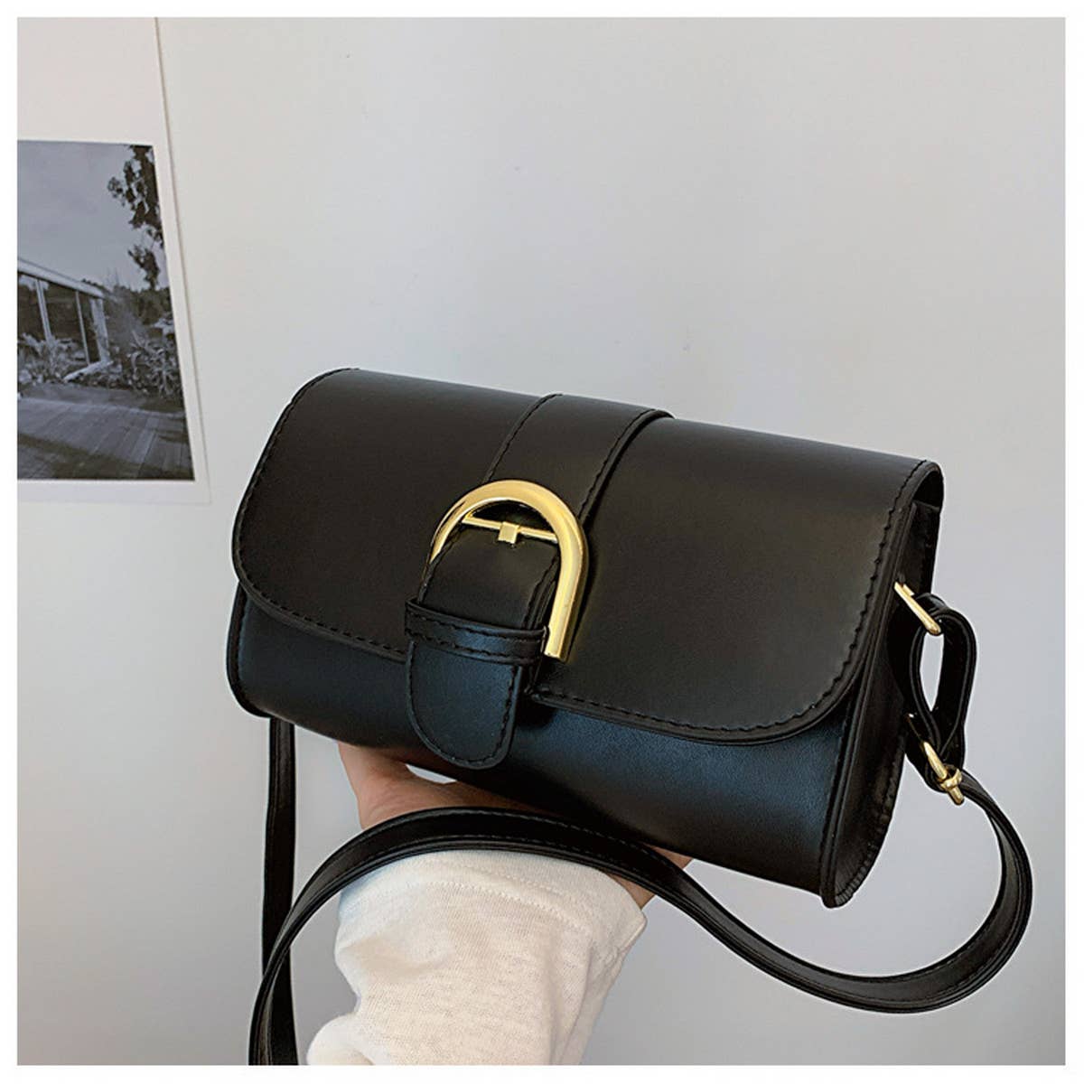 2024 NEW BUCKLE SHOULDER MESSENGER BAG_CWAB2760