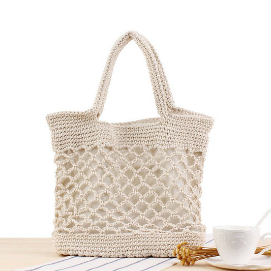 NEW STYLE FOREST STYLE PORTABLE BEACH STRAW BAG_CWAB2091