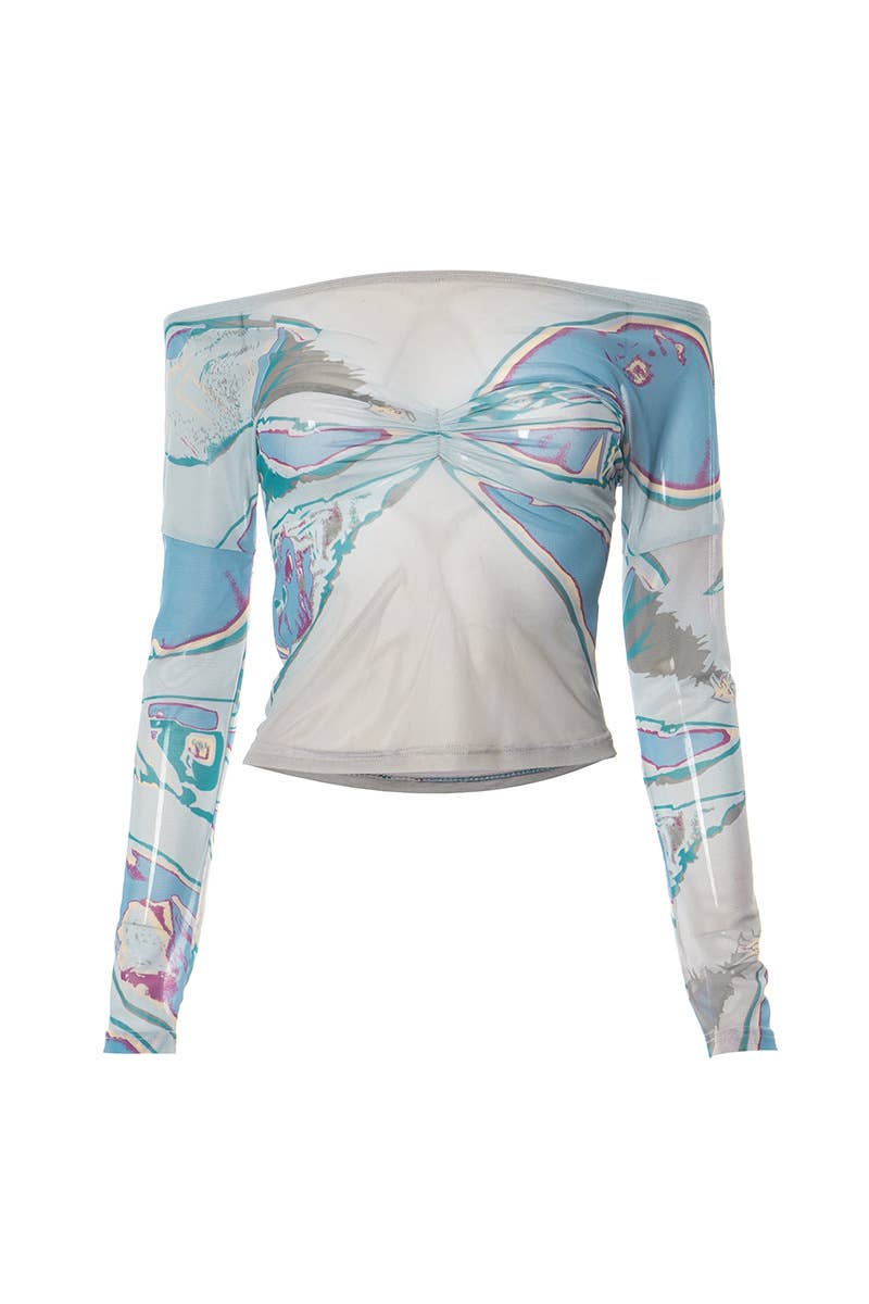 Casual pullover printed long-sleeved T-shirt_cwtbll1766