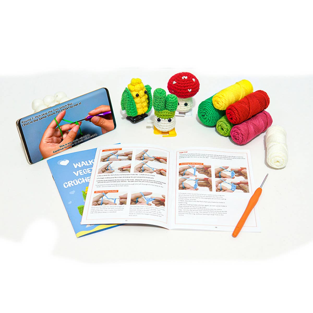 HANDMADE DIY TOY ORNAMENTS CROCHET MATERIAL KIT