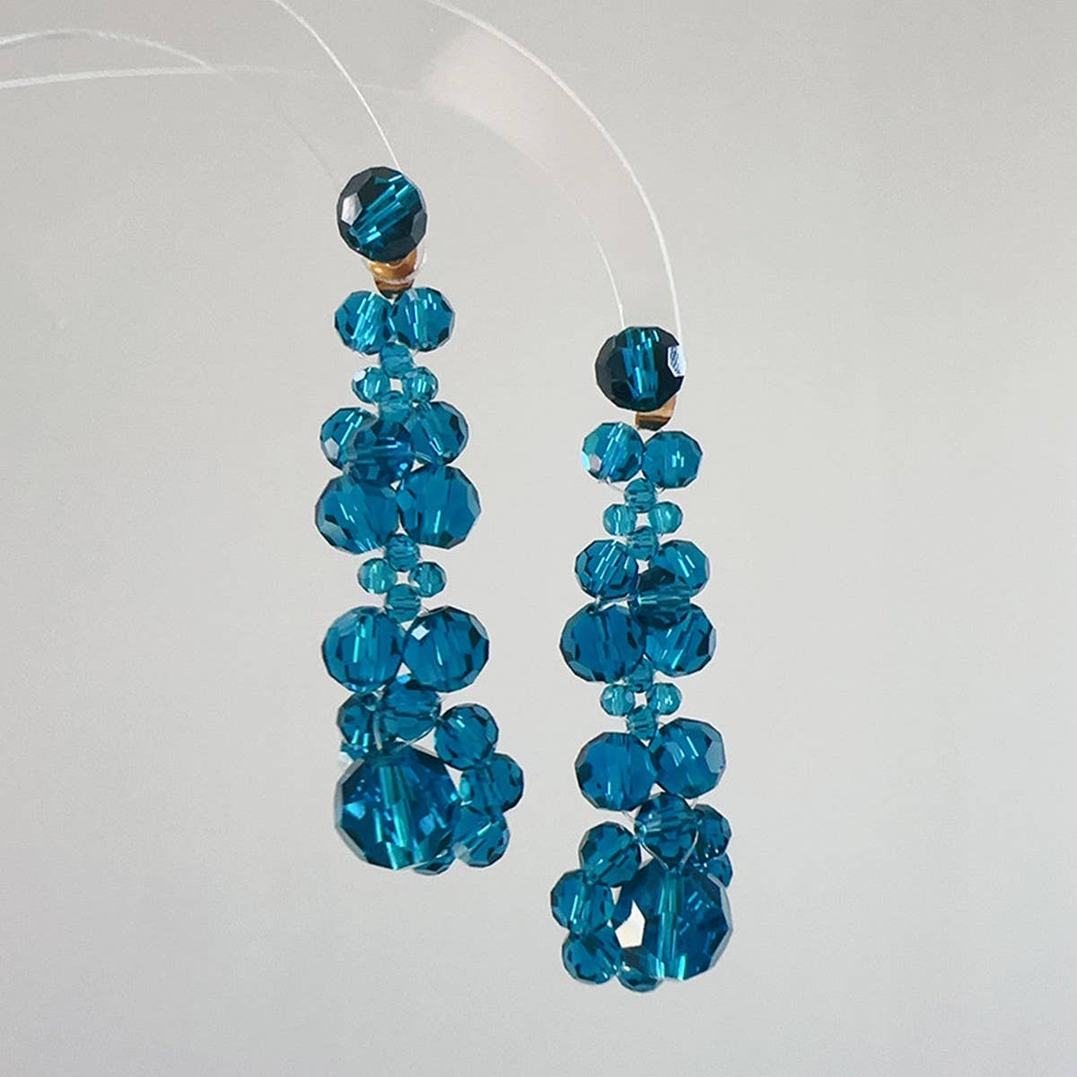 LIGHT LUXURY CRYSTAL FLOWER VERSATILE EARRINGS