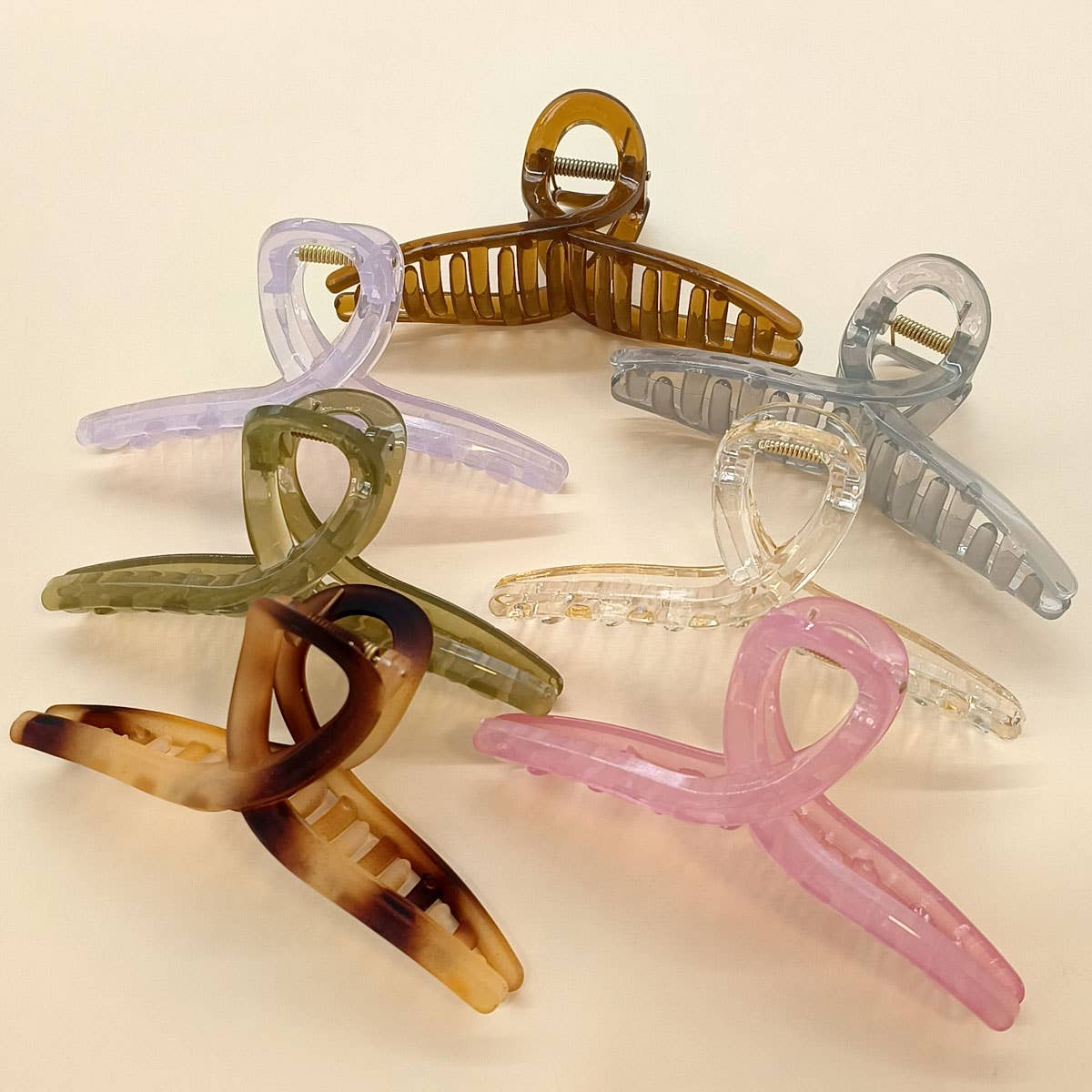 5.12"IN LARGE CROSS GRIP HAIR CLAW CLIP_CWAHA1050