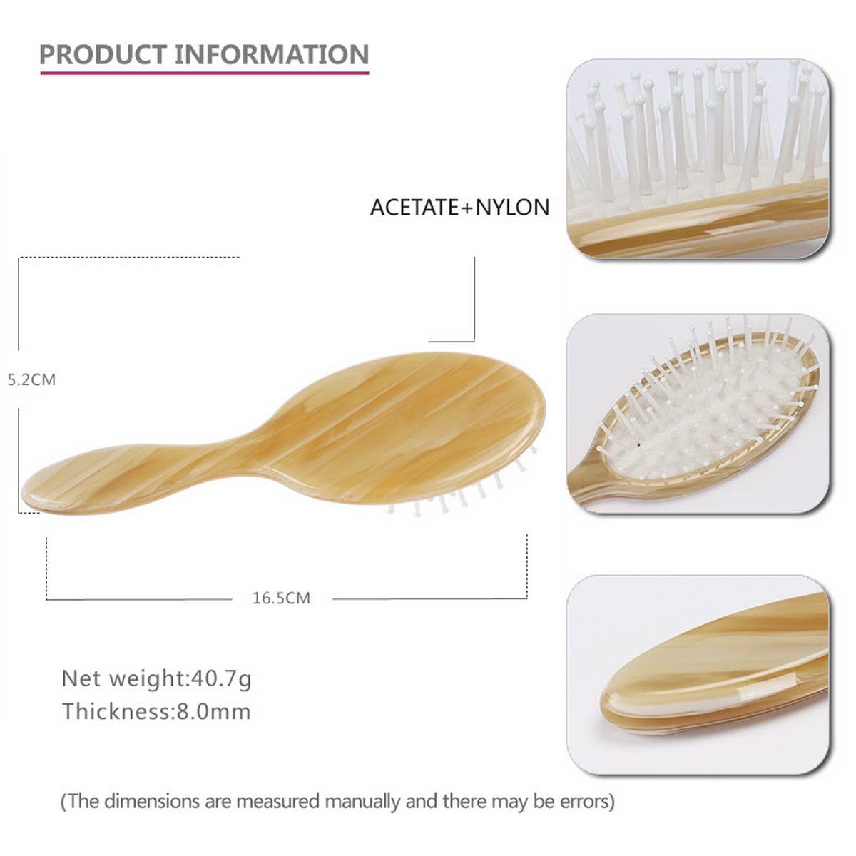 ACETATE 8MM AIR CUSHION COMB CURLING COMB_CWAHA4178