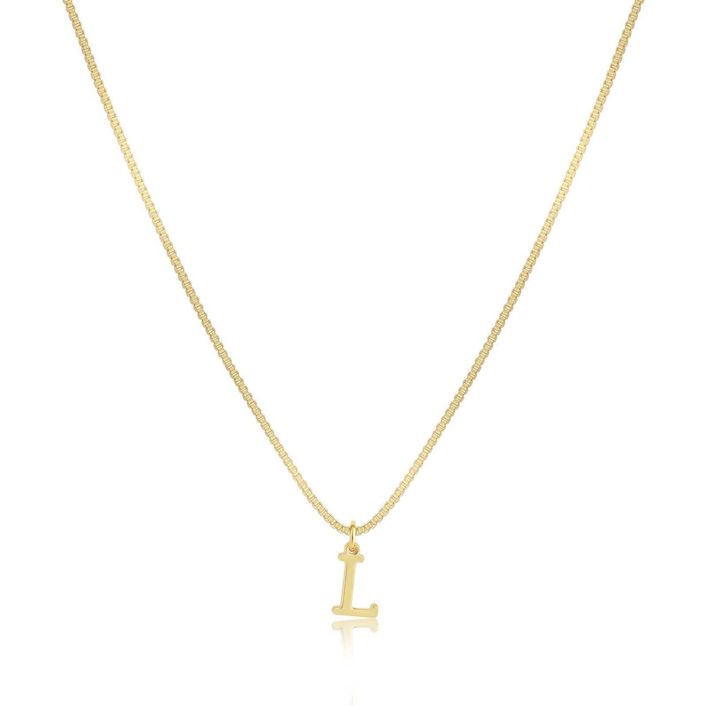 Simple and fashionable glossy 26-letter necklace