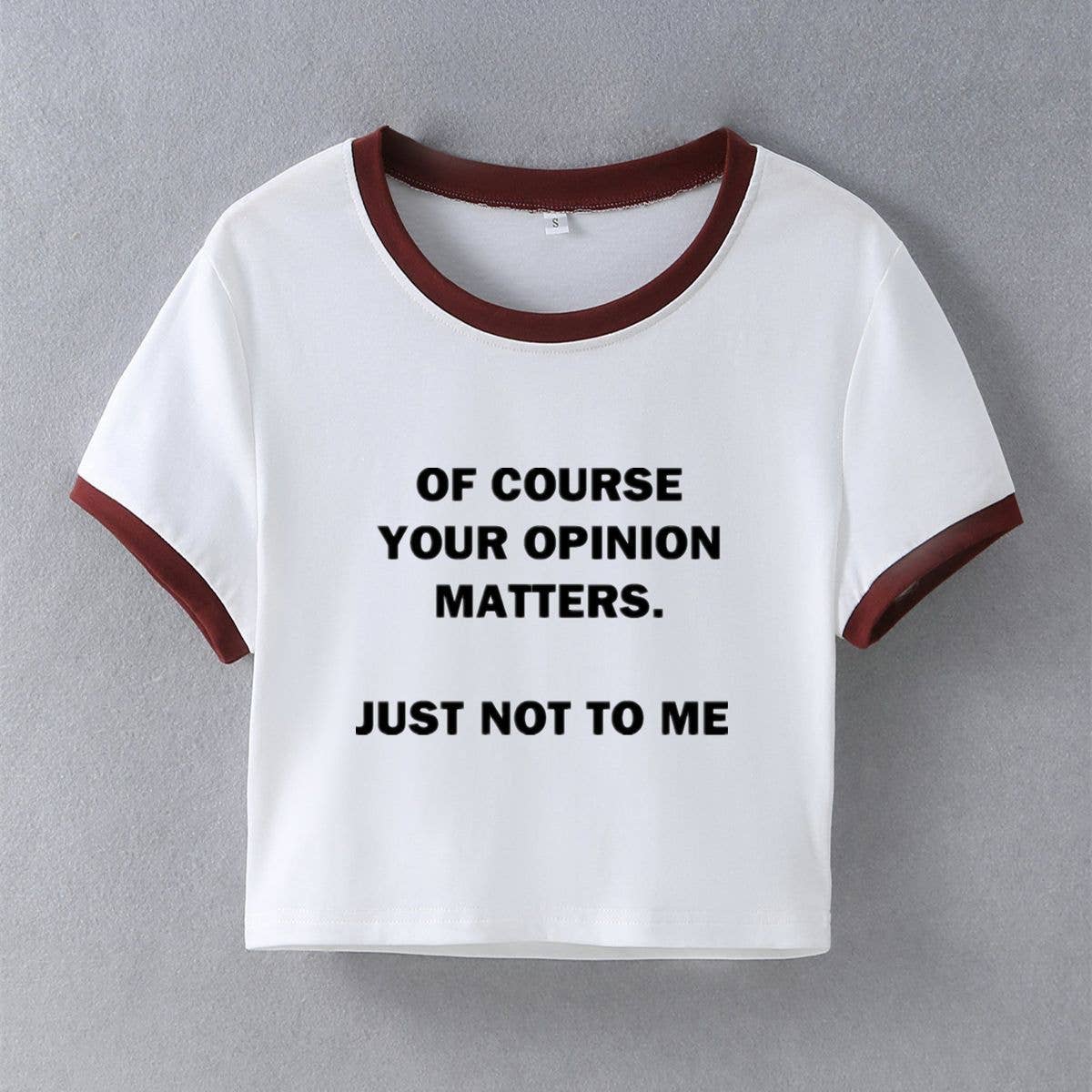 Street style INS trendy slim fit crop tee