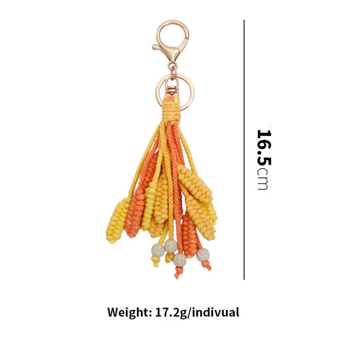 HAND-WOVEN CREATIVE WHEAT EARS KEYCHAIN