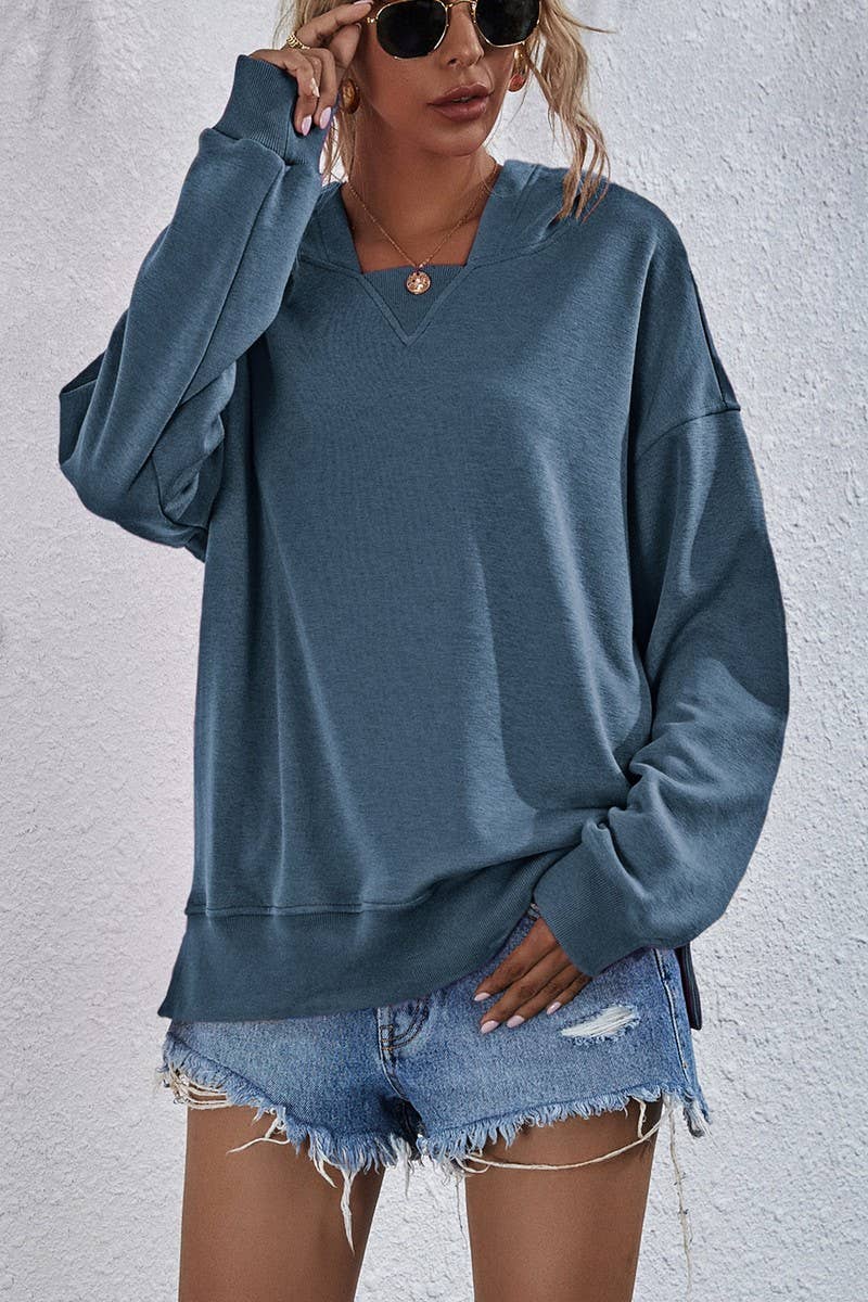 WOMEN CASUAL FLEECE HOODIE_CWOHOL0456