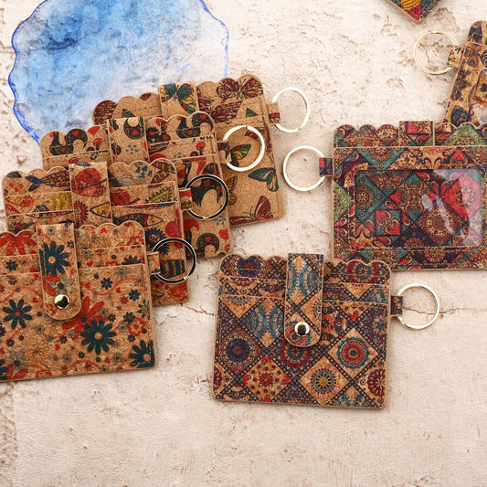 Vintage Cork Card Holder Wallet for Women_CWAB4971
