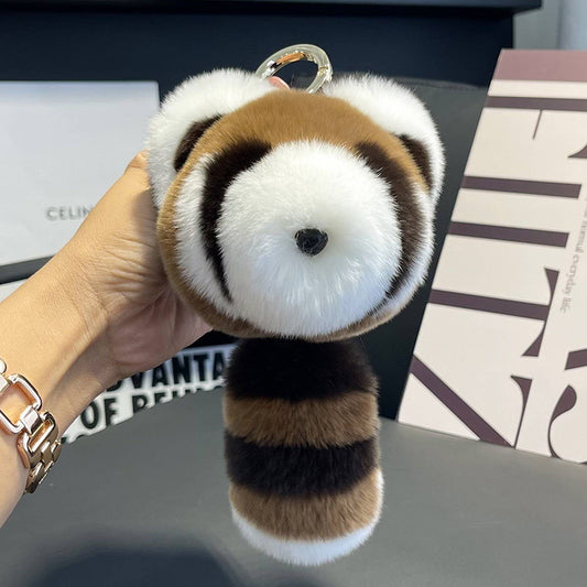 CUTE RACCOON CAR KEYCHAIN BAG PENDANT DOLL