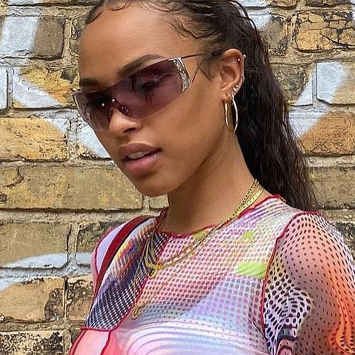 FRAMELESS Y2K TECH SENSE FASHION SPORTS SUNGLASSES