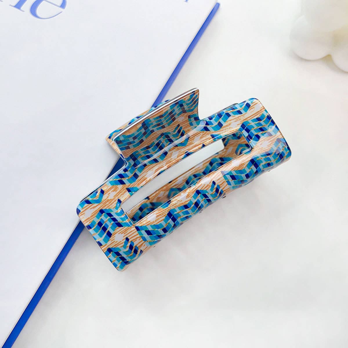 Spring Tropical Floral Hair Claw - Hollow Design_CWAHA0401