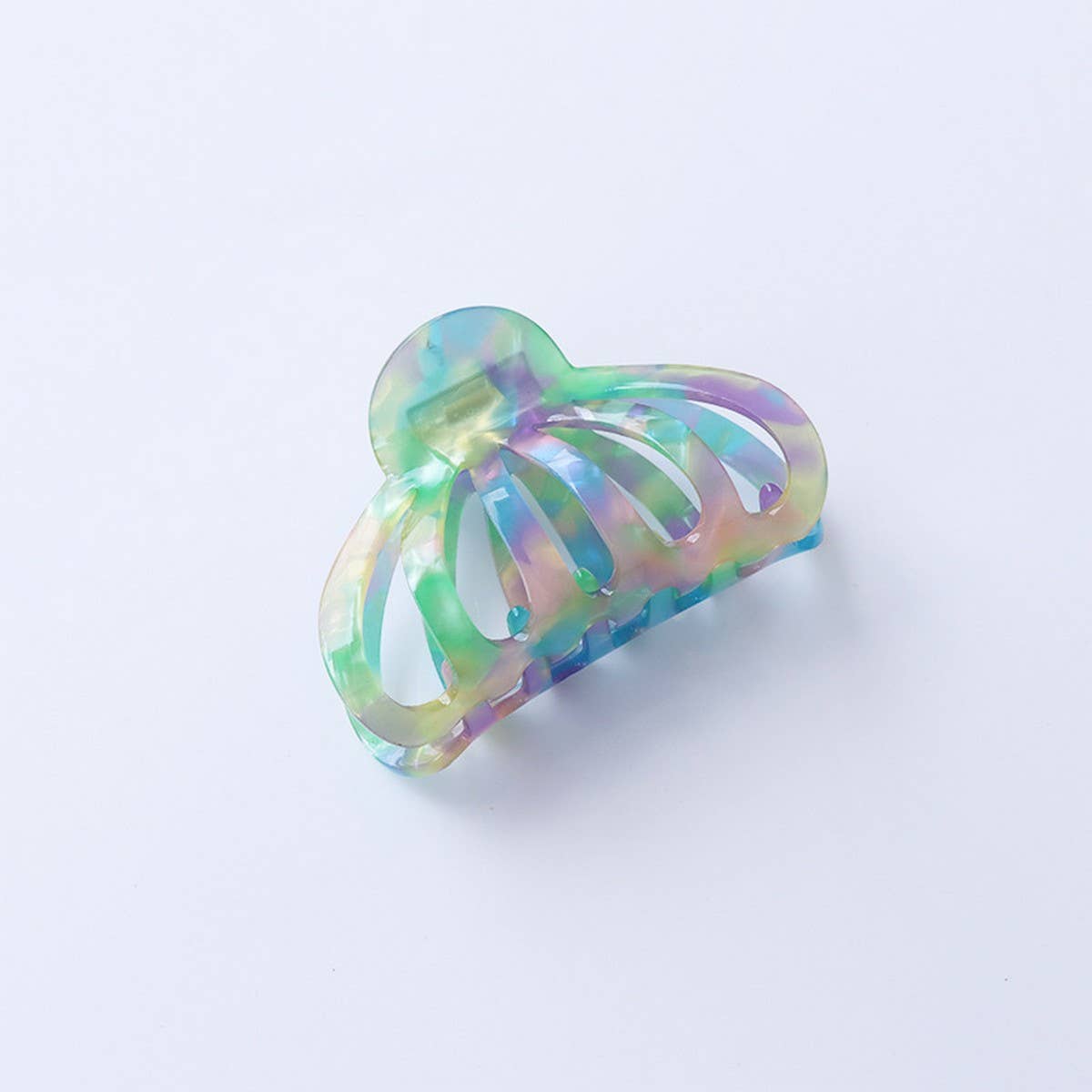 Pumpkin Hair Claw, 8.8cm Large Retro French Clip_CWAHA2610