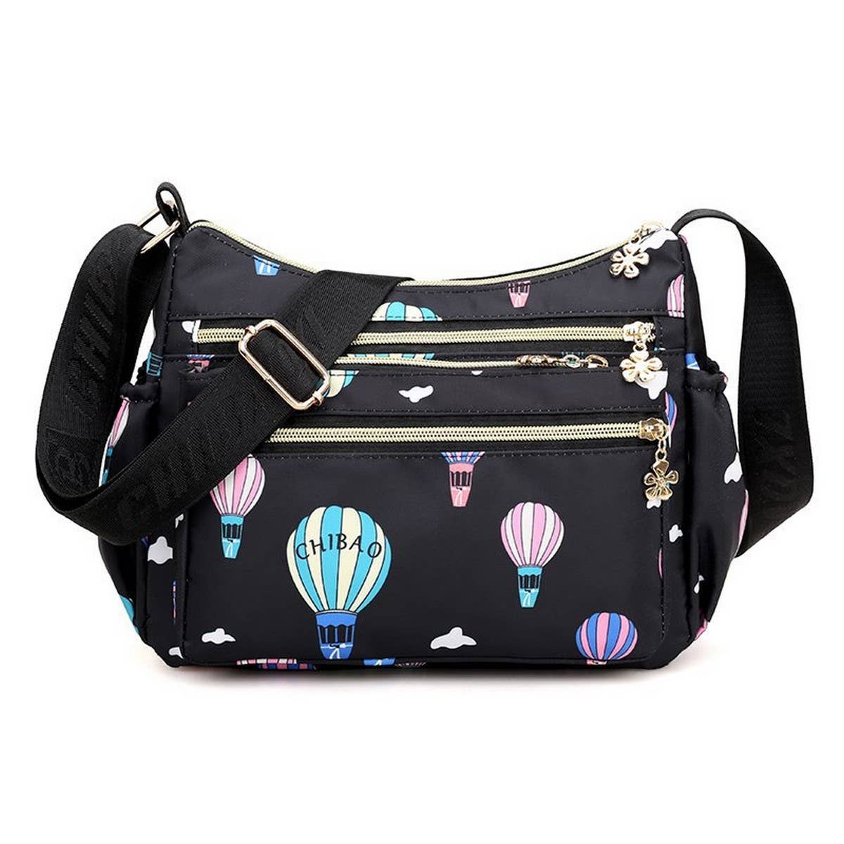 MULTILAYER PRINTED BACKPACK SHOULDER CROSSBODY BAG