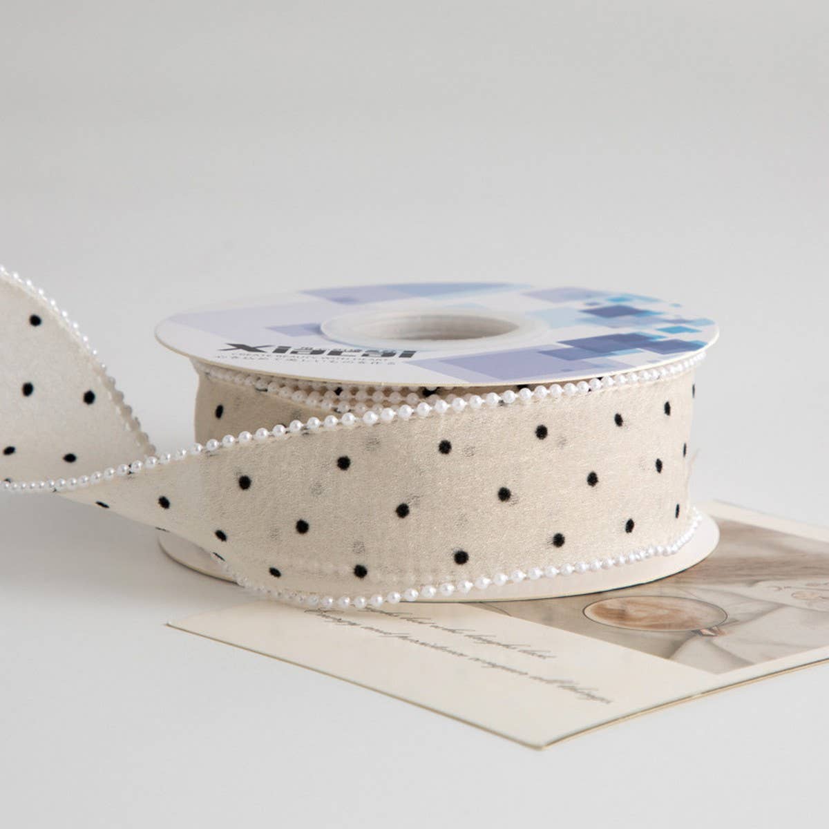 PEARL EDGE SMALL POLKA DOT RIBBON DIY RIBBON_CWMM5768
