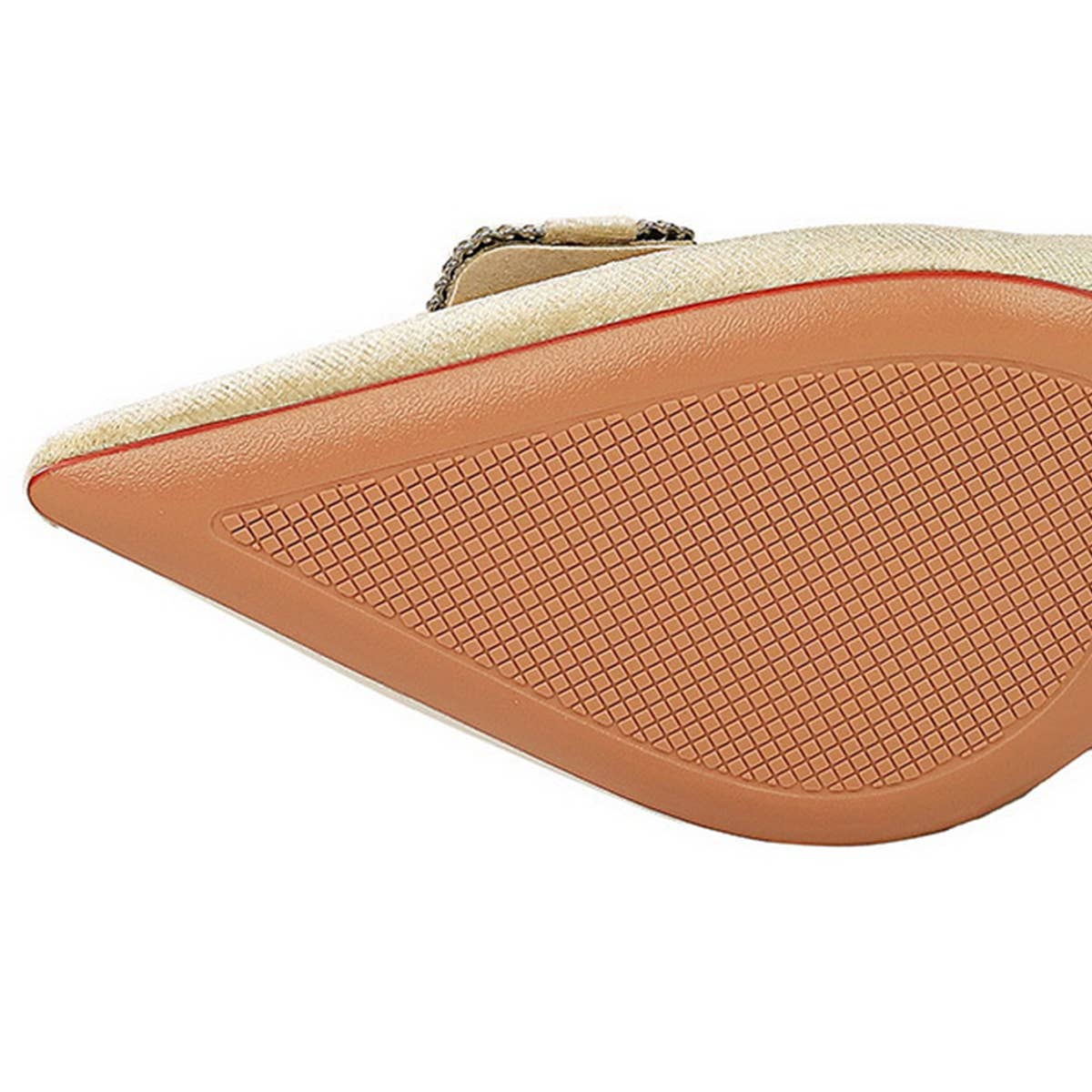 SHALLOW POINTED TOE DIAMOND BUCKLE HIGH HEELS