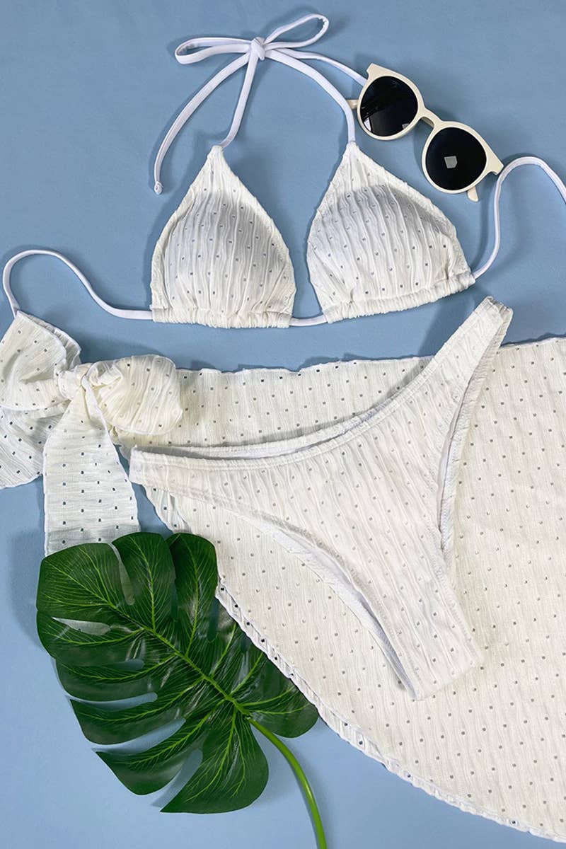 CWMW0743_BACKLESS SEXY MESH MINISKIRT SWIMSUIT