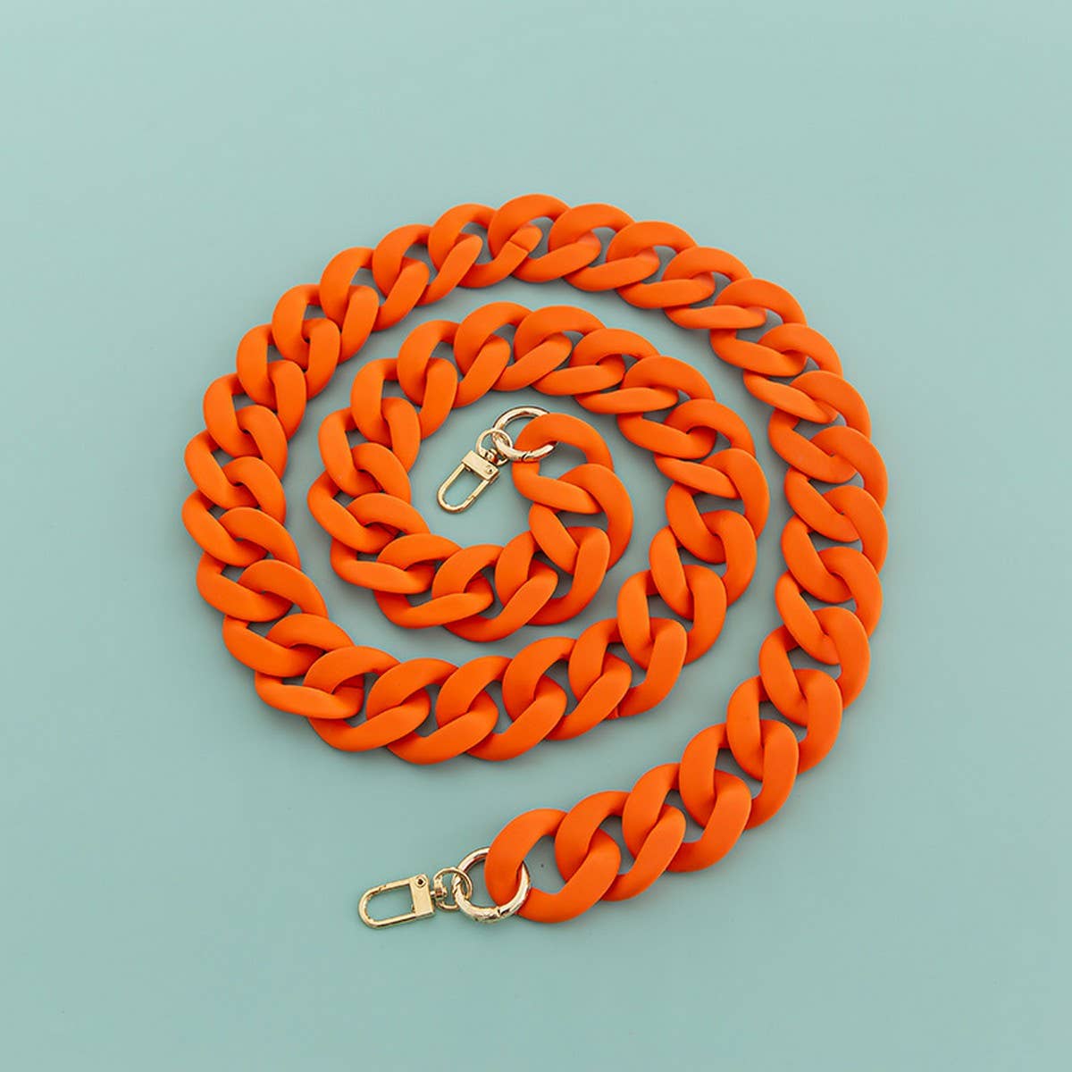 Large Resin Acrylic Bag Chain, Wide Strap_CWMM5065