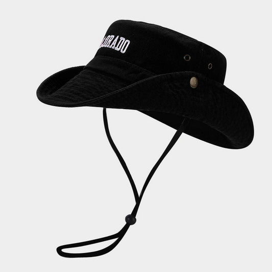 Embroidered Wide Brim Western Sun Hat for Hiking_CWAH3804