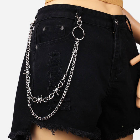 GOTHIC THORNS PANTS CHAIN CLOTHES ACCESSORY