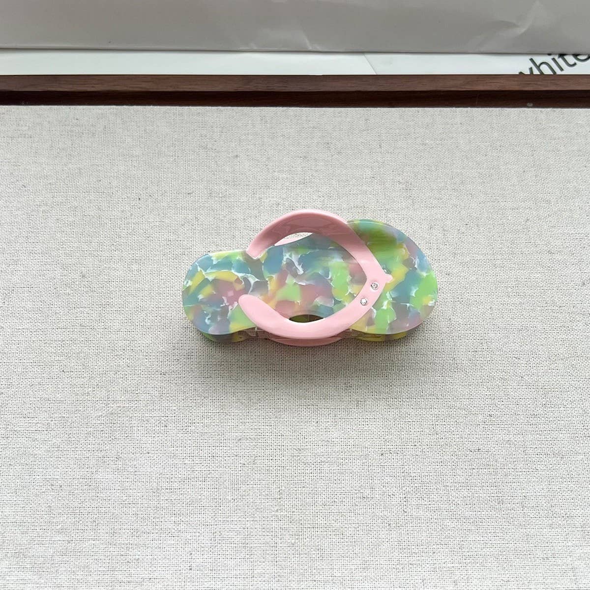 Vacation Hair Claw, Trendy Shorts & Slippers Clip