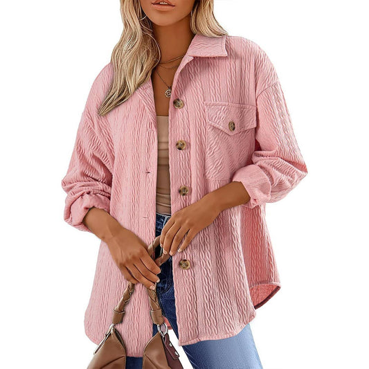 EVERYTHING GOES WITH A LAPEL SHIRT TOP