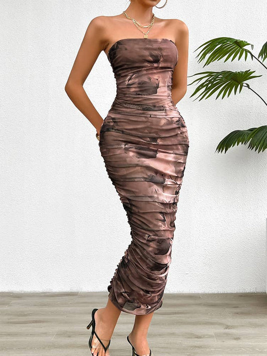 TEMPERA TOP TOP SMUDGED DRESS