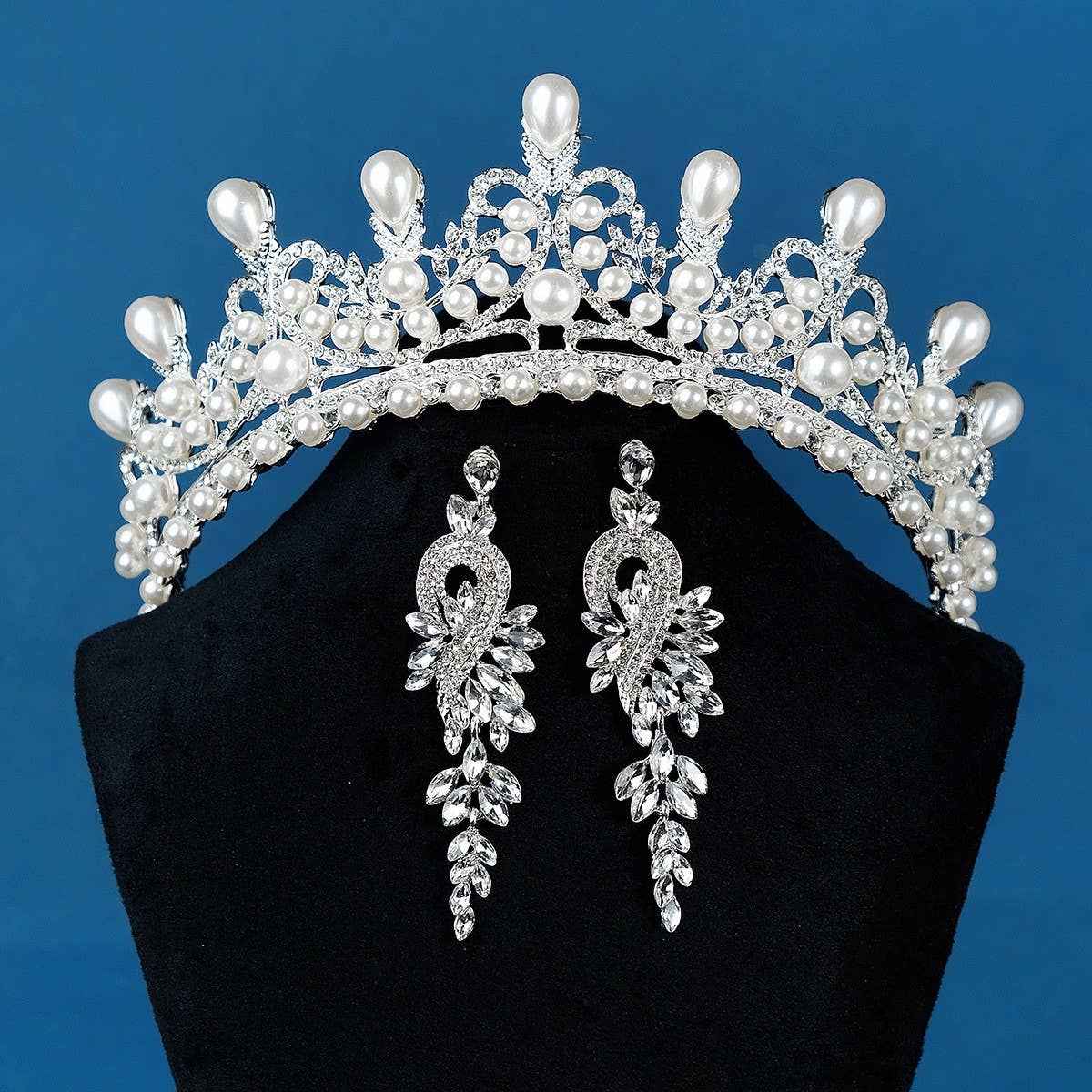 VINTAGE CROWN BRIDAL HAIR ACCESSORIES SET